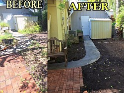 Yard before and afters